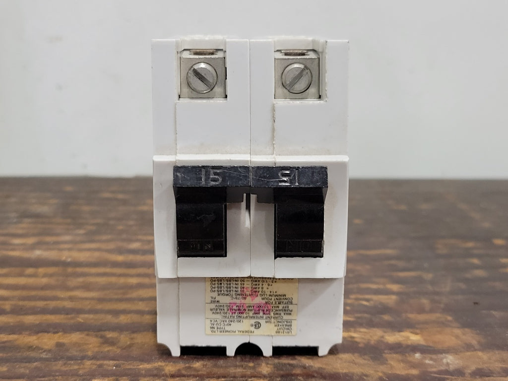 FEDERAL PIONEER 15 Amp, 2 Pole, 120/240 volts Circuit Breaker NA215