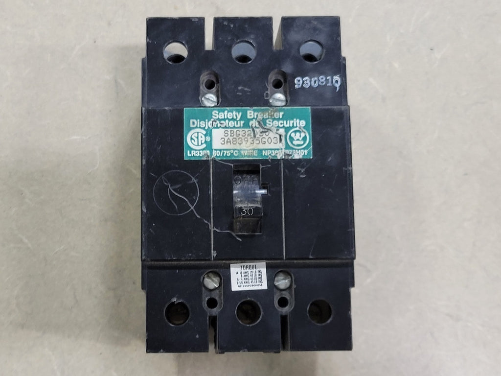 WESTINGHOUSE 30 Amp, 3 Pole, 240 Volts Circuit Breaker
