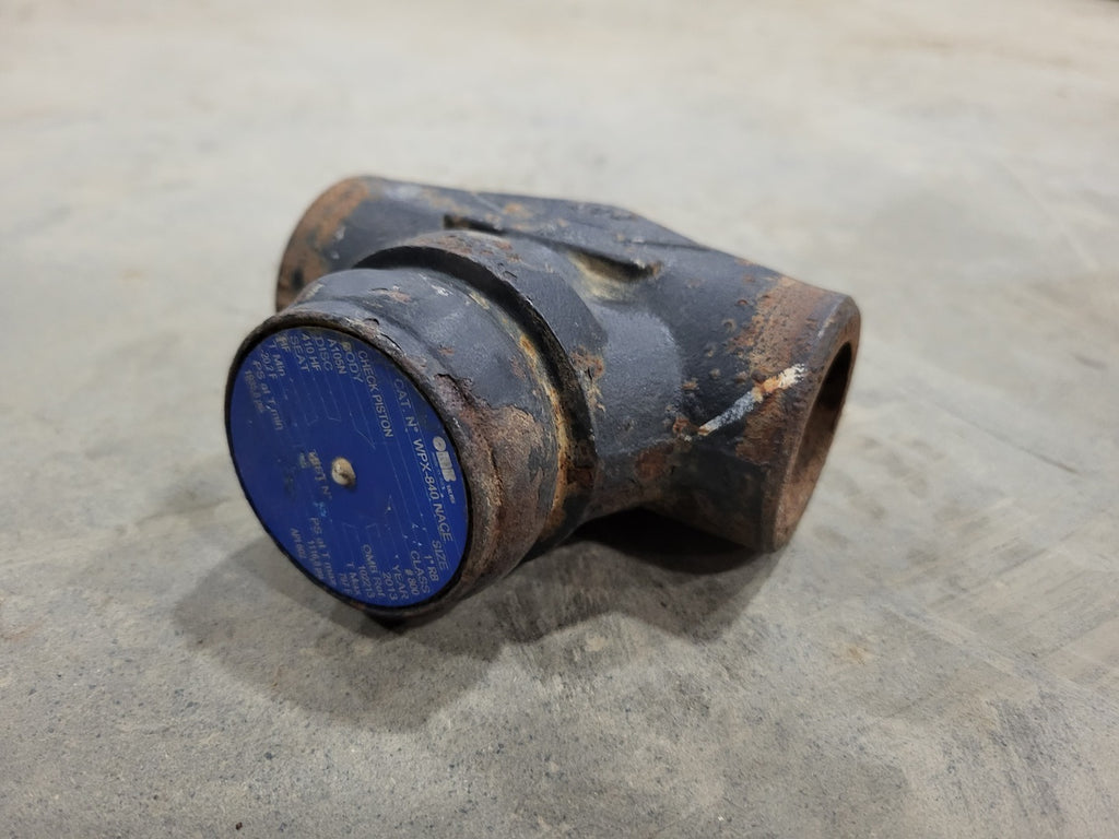 OMB Scrap - 1" Class 800 Piston Check Valve API 602