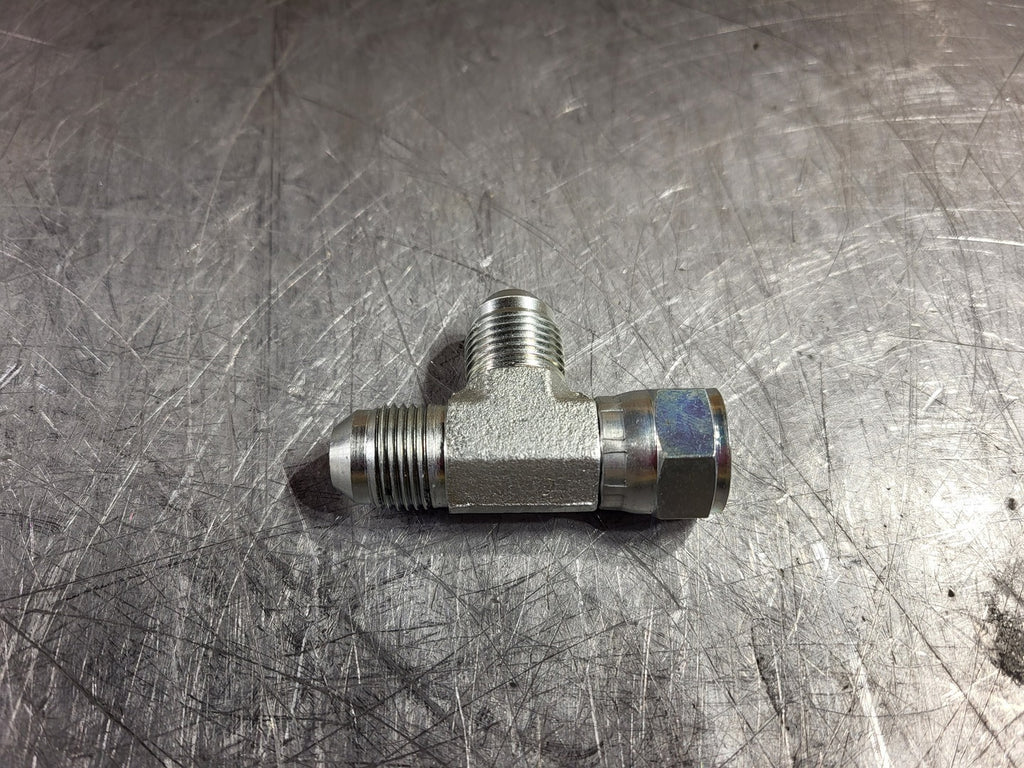BOSCH HYDRAULIC CONNECTIONS LTD. Scrap - JIC Female-08 and JIC Male-08 Threads Run Tee Adapter A-J6-63-0808