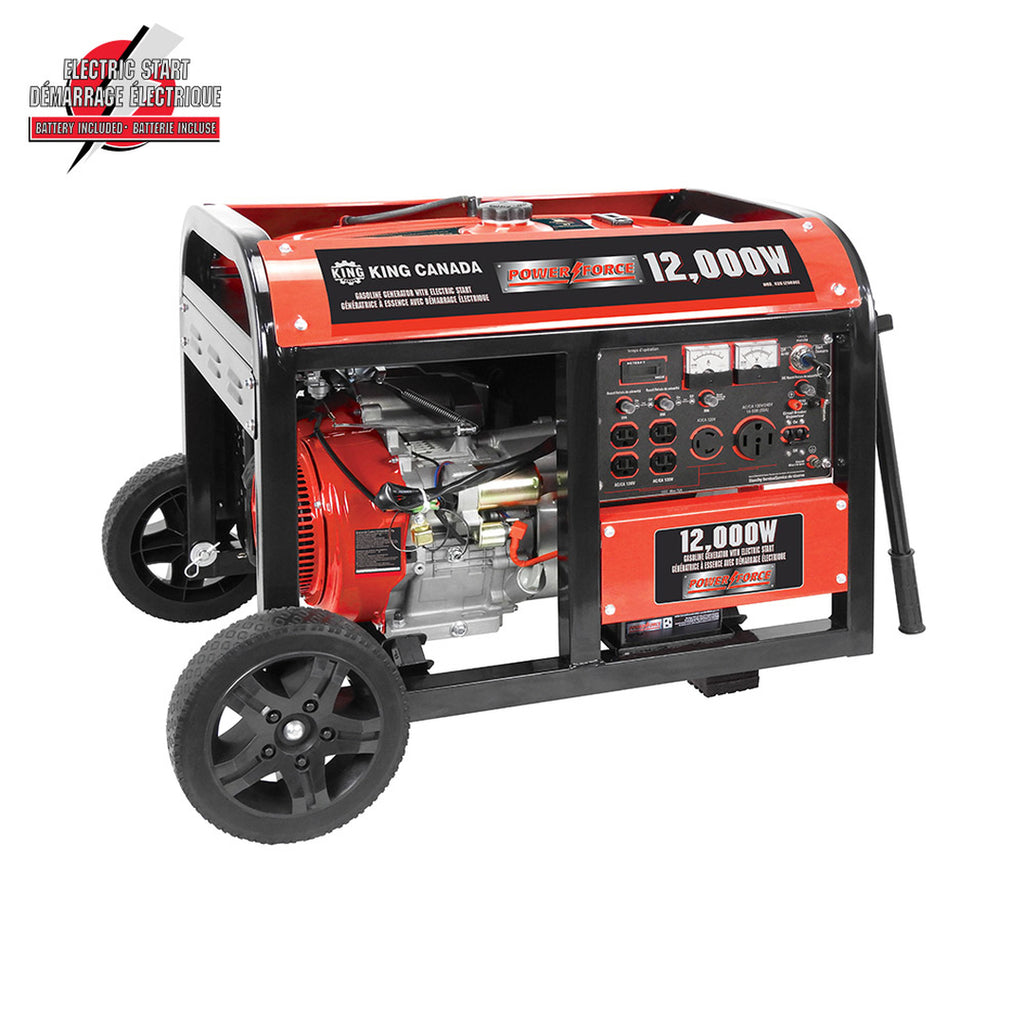 KING CANADA 12000 W Gasoline Generator w/ Electric Start