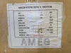 AMEG 3 hp, 575 volts, 3520 rpm, 182T Electric Motor