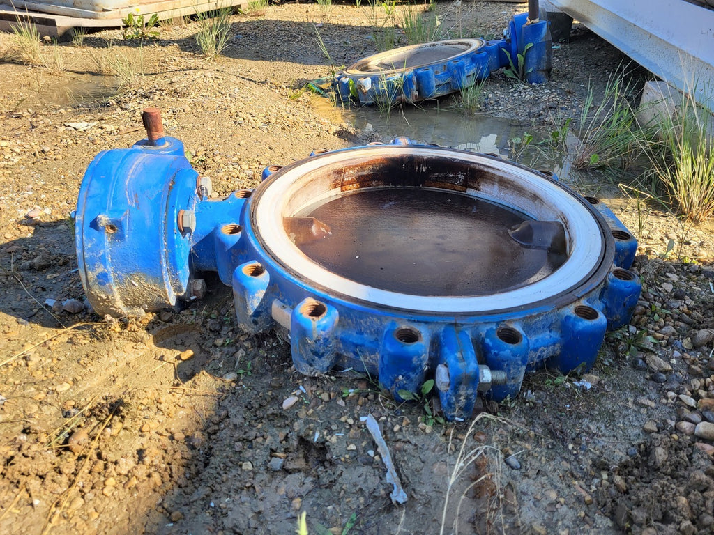 KEYSTONE Fig. 992 18" Resilient Seated Butterfly Valve with Manual Worm Gear Operator