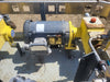 Skid-Mounted Duplex Chemical Transfer Pump Package with (2) Baldor 3/4 HP Explosion-Proof Motors & Stainless Steel Process Piping