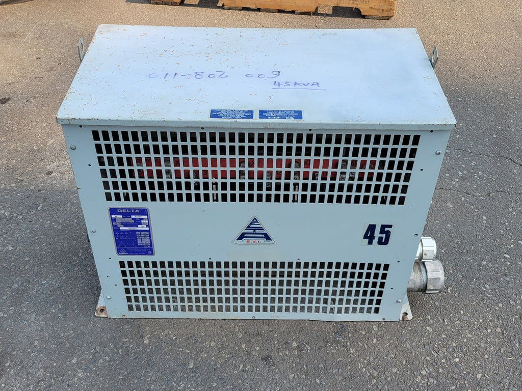 DELTA 45 kVA Transformer 600 Primary Voltage 208Y/120 Secondary Voltage DT0045