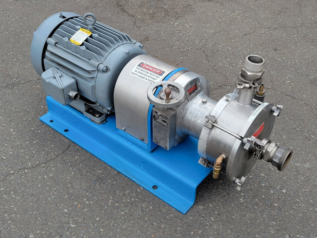 GREERCO W750H Horizontal Inline Colloid Mill w/ 20 hp Motor