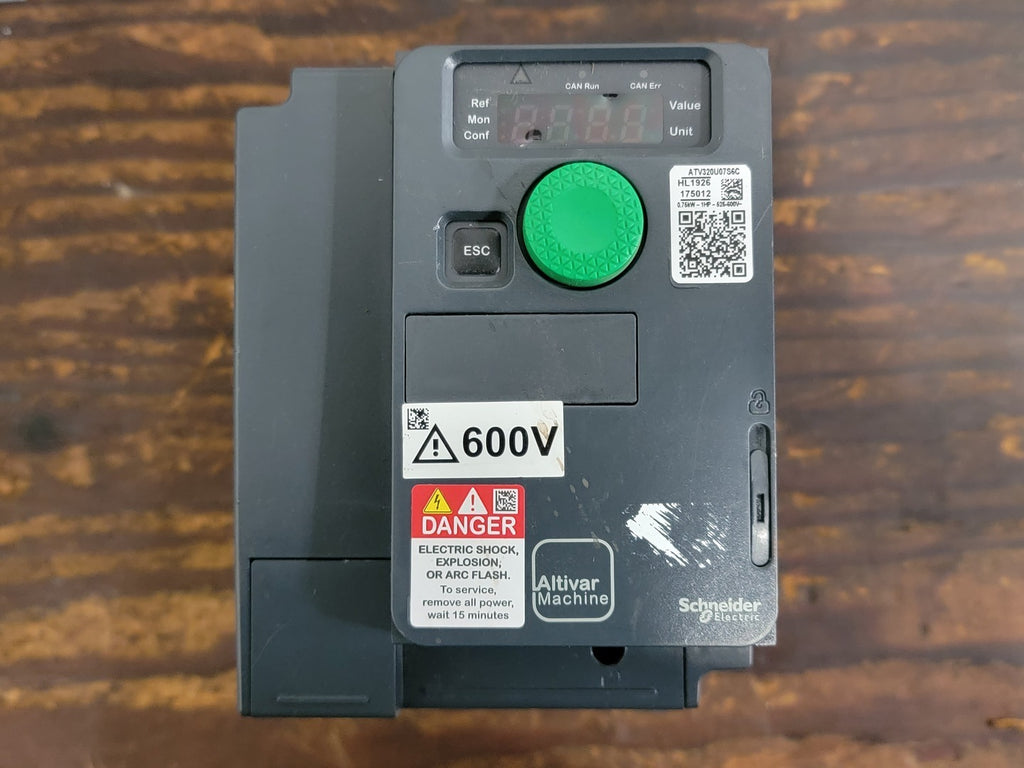 SCHNEIDER ELECTRIC 1 hp, 600 Volts, 3-Phase VFD ATV320U07S6C