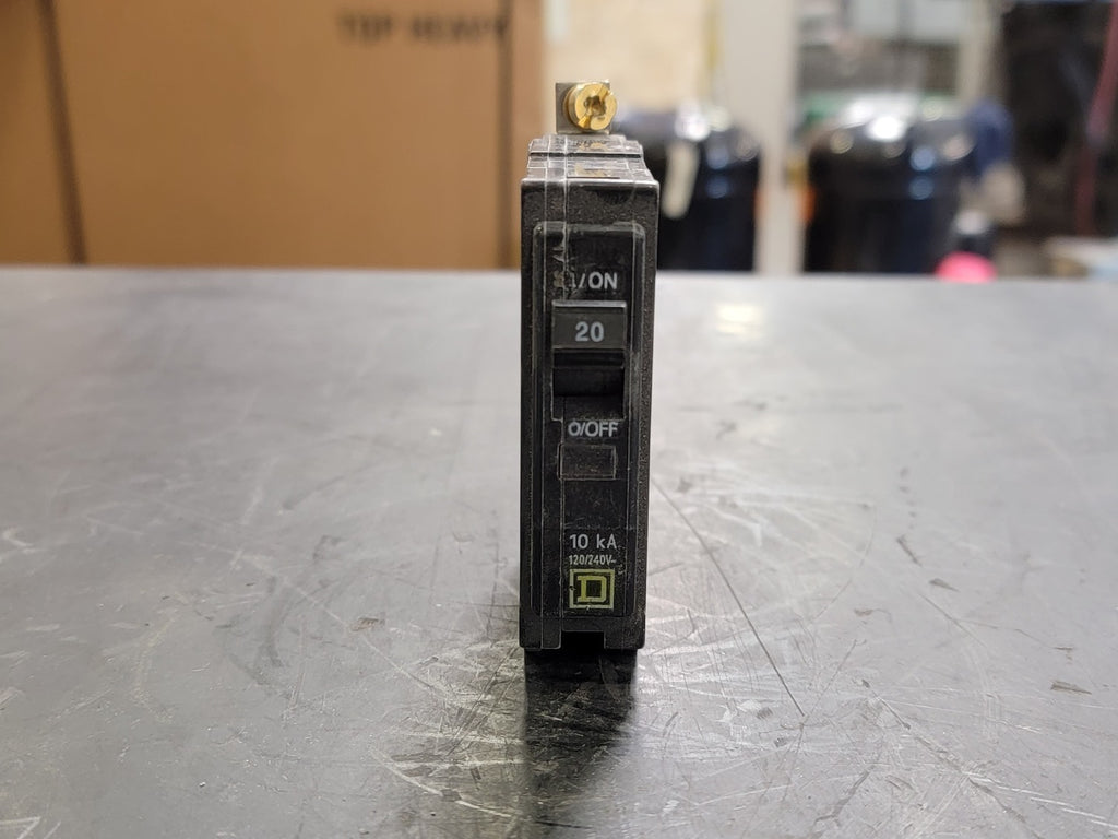 SQUARE D 20 Amp, 1 Pole, 120/240 volts Circuit Breaker QOB120 