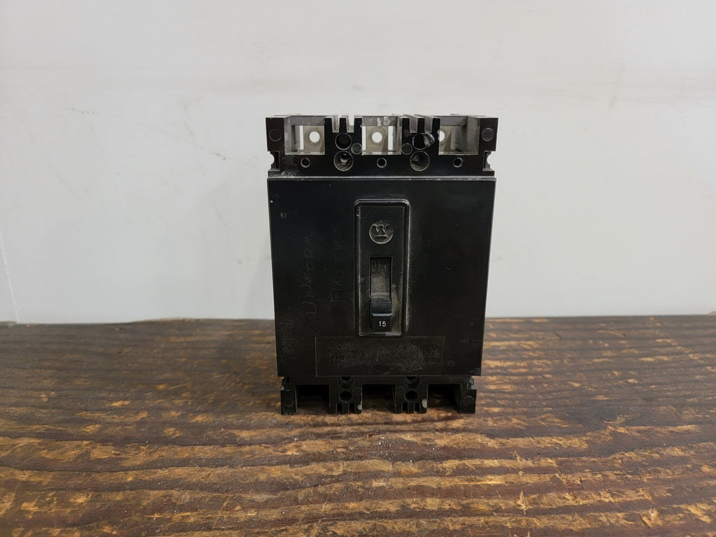 WESTINGHOUSE 15 Amp, 3 Pole, 480 Volts Circuit Breaker EHB3015