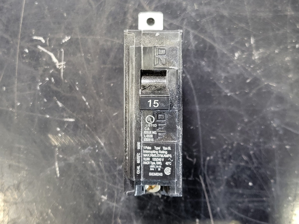 SIEMENS 15 Amp, 1 Pole, 120/240 volts Circuit Breaker B115