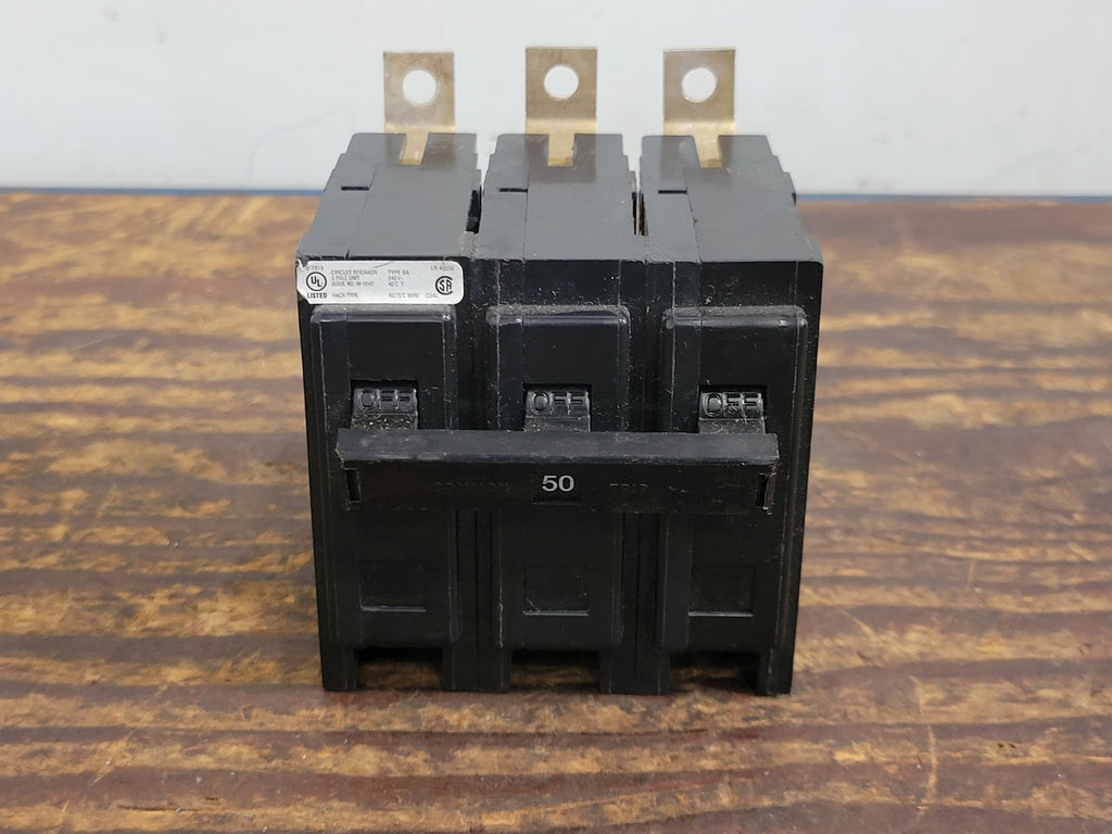 EATON 50 Amp, 3 Pole, 240 Volts Circuit Breaker BAB3050H