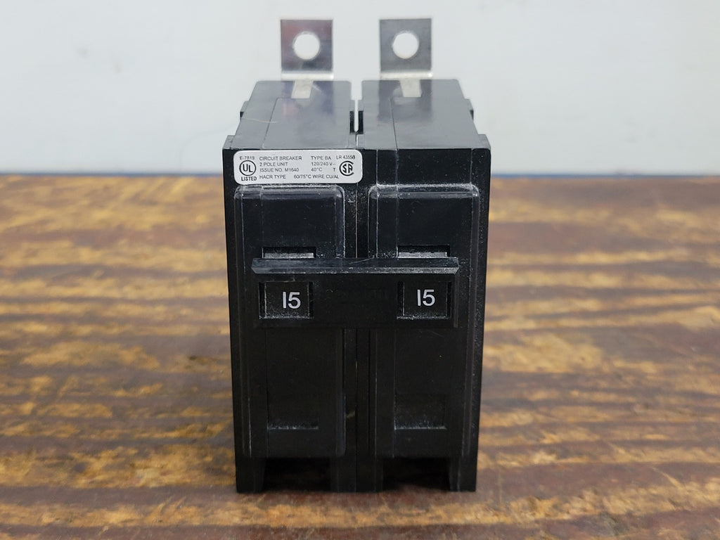 CUTLER-HAMMER 15 Amp, 2 Pole, 120/240 volts Circuit Breaker BA215