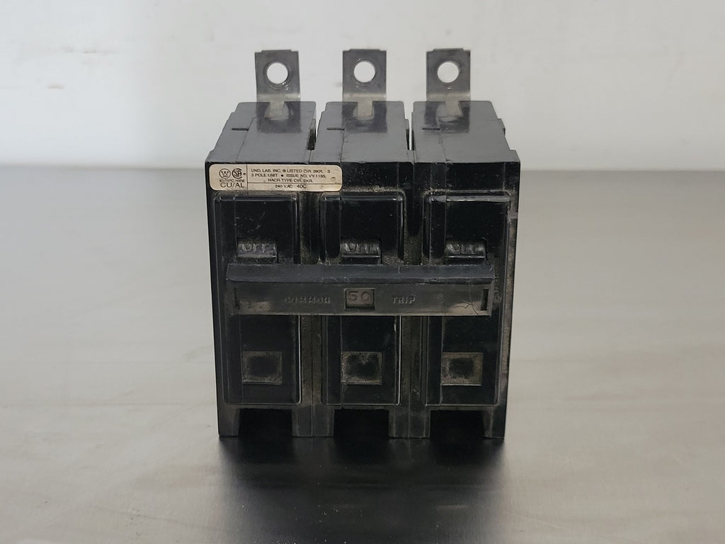 WESTINGHOUSE 50 Amp, 3 Pole, 240 volts Circuit Breaker BAB3050H