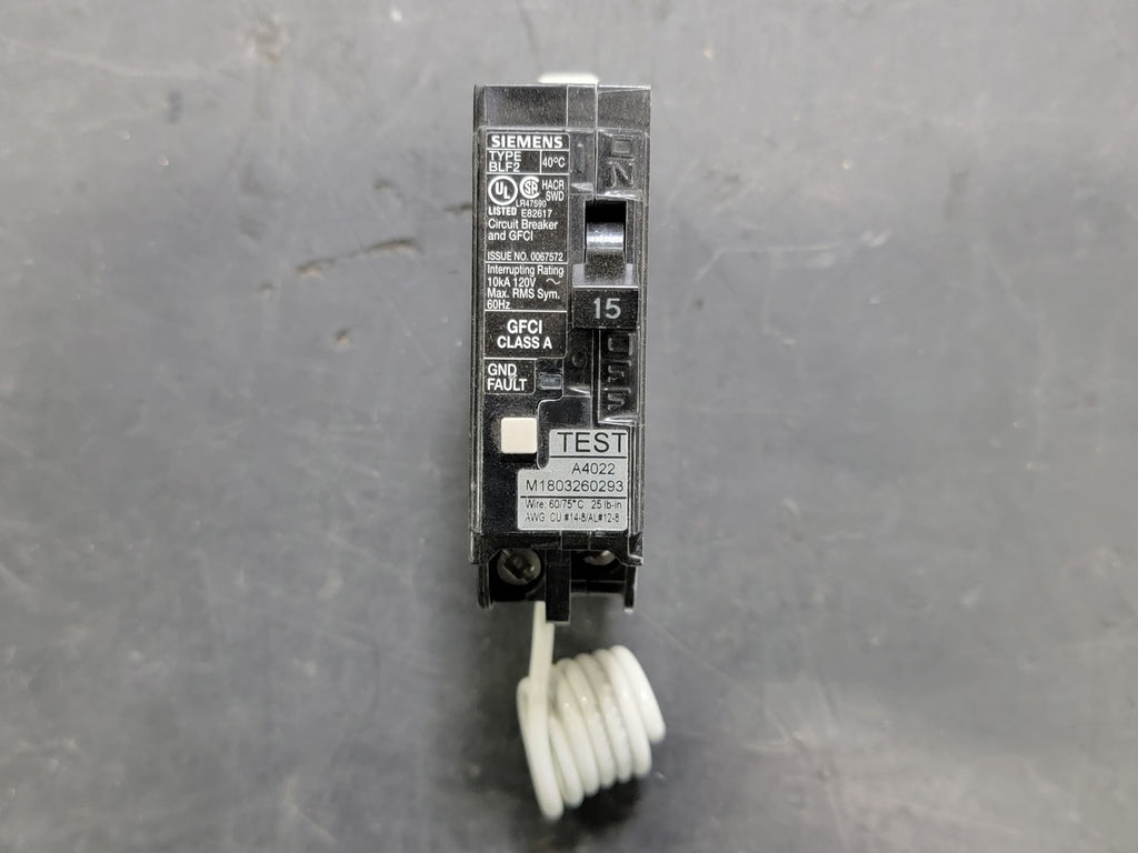 SIEMENS 15 Amp, 1 Pole, 120 volts Circuit Breaker BF115