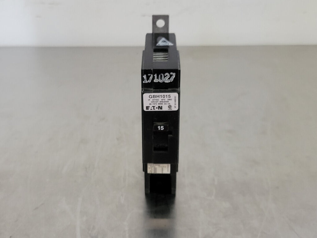 EATON 15 Amp, 1 Pole, 347 volts Circuit Breaker GBH1015