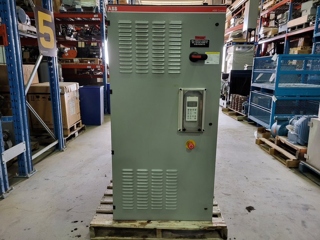 ABB 60 hp, 600 Volts, 3-Phase  VFD ACS800-U1-0070-7 w/ Enclosure