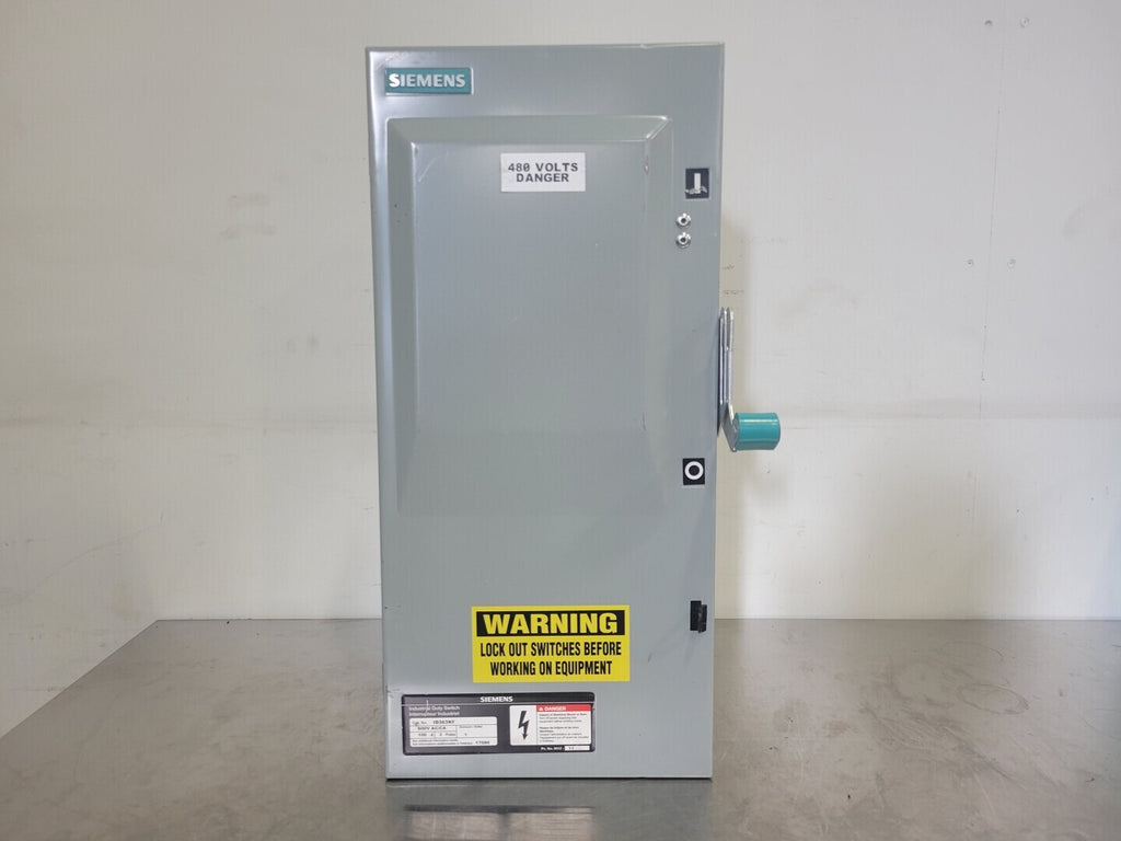 SIEMENS 100 Amp Non-Fusible Industrial Duty Switch ID363NF