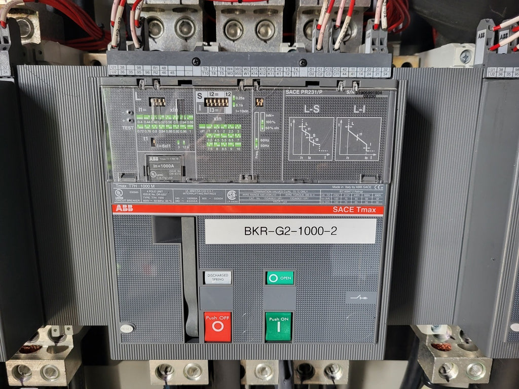 ABB 1000 Amp, 4 Pole, 600 volts Circuit Breaker Tmax T7H 1000M