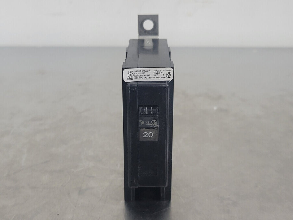 CUTLER-HAMMER 20 Amp, 1 Pole, 120/240 volts Circuit Breaker BA120