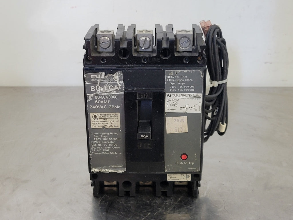 FUJI ELECTRIC 60 Amp, 3 Pole, 240 volts Circuit Breaker BU-ECA 3060