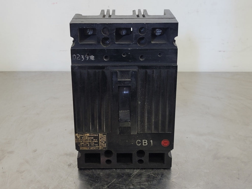 GENERAL ELECTRIC 50 Amp, 3 Pole, 240 volts Circuit Breaker TEB132050
