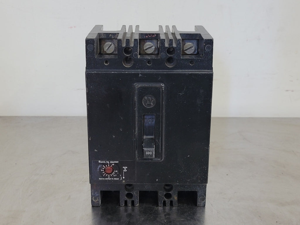 WESTINGHOUSE 100 Amp, 3 Pole, 600 volts Circuit Breaker 1268C14G04