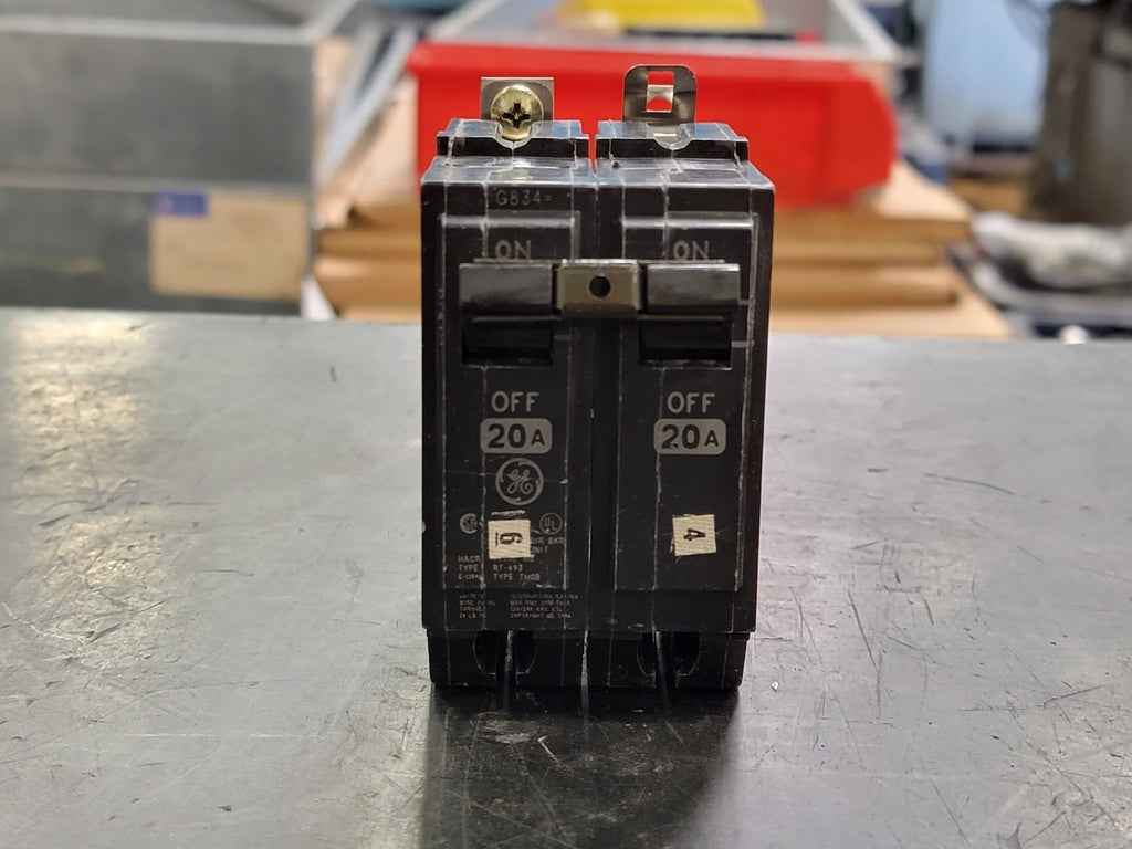 GENERAL ELECTRIC 20 Amp, 2 Pole, 120/240 volts Circuit Breaker THQB220