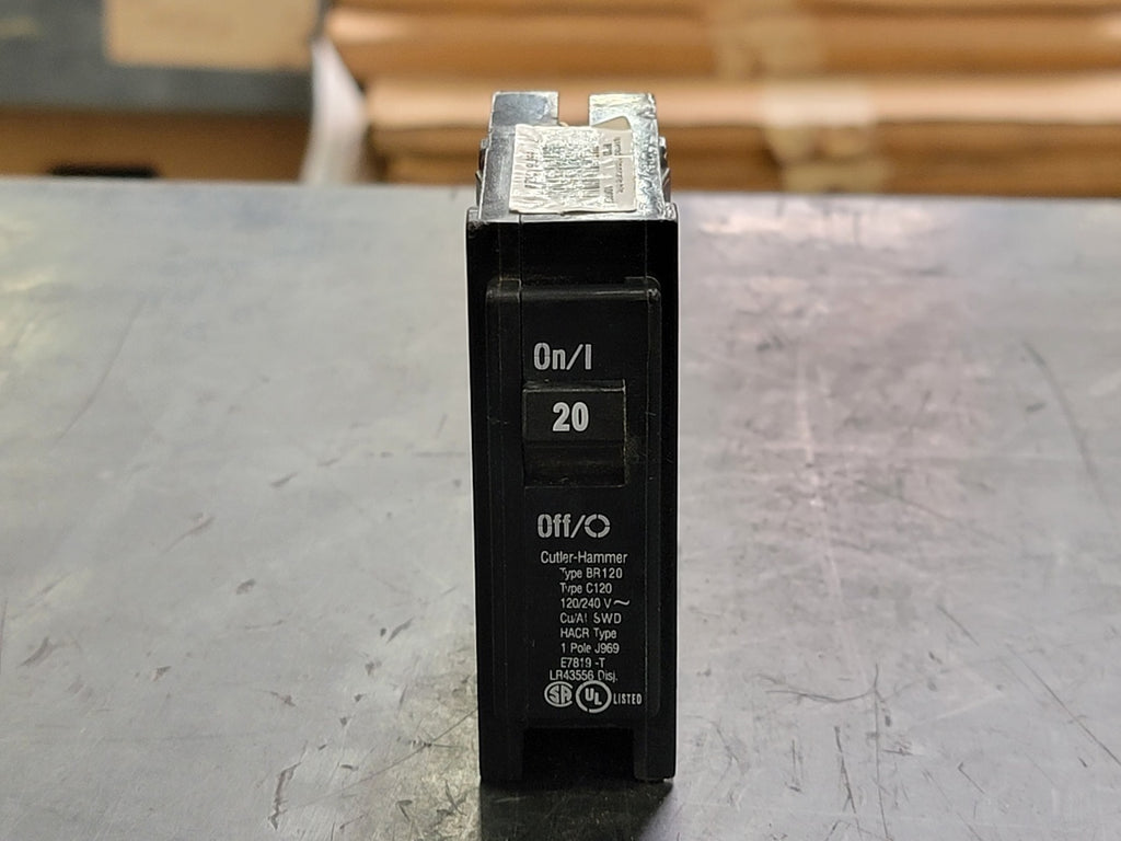 CUTLER-HAMMER 20 Amp, 1 Pole, 120/240 volts Circuit Breaker BR120