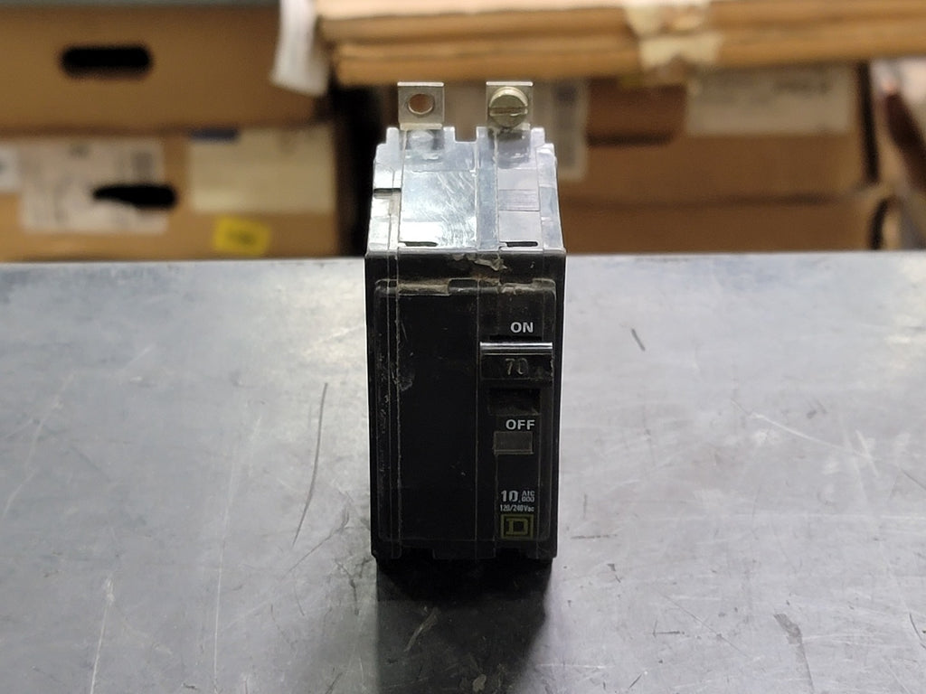 SQUARE D 70 Amp, 2 Pole, 120/240 volts Circuit Breaker QOB270