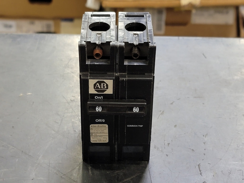 ALLEN-BRADLEY 60 Amp, 2 Pole, 240 volts Circuit Breaker 1492-MCBA2H60
