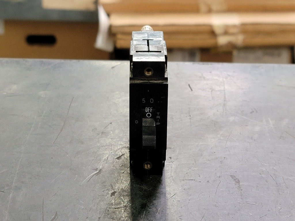 HEINEMANN 50 Amp, 1 Pole, 80 volts Circuit Breaker AM1S-B98AAA02ALDDU-W
