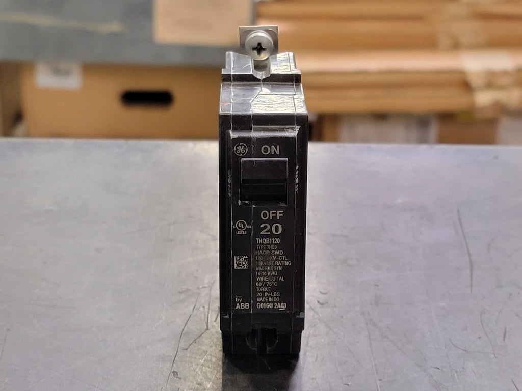 GENERAL ELECTRIC 20 Amp, 1 Pole, 120/240 Volts Circuit Breaker THQB120