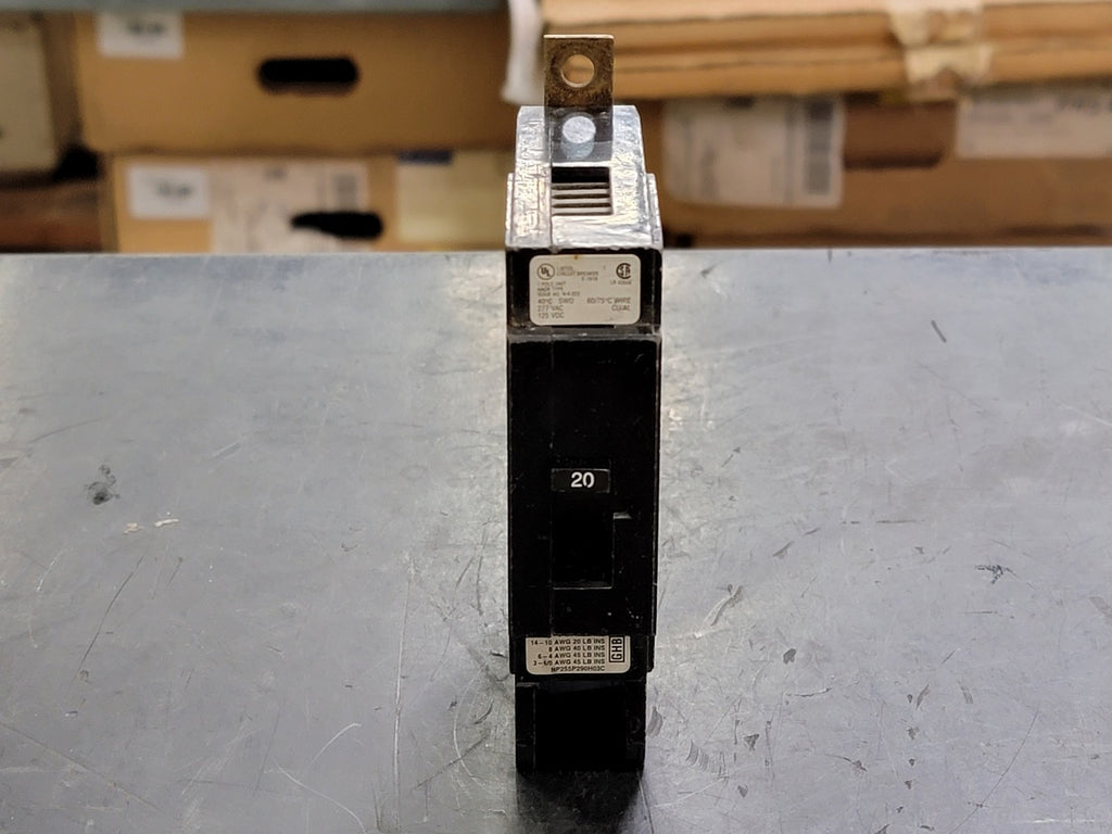 CUTLER-HAMMER 20 Amp, 1 Pole, 277 volts Circuit Breaker GHB120