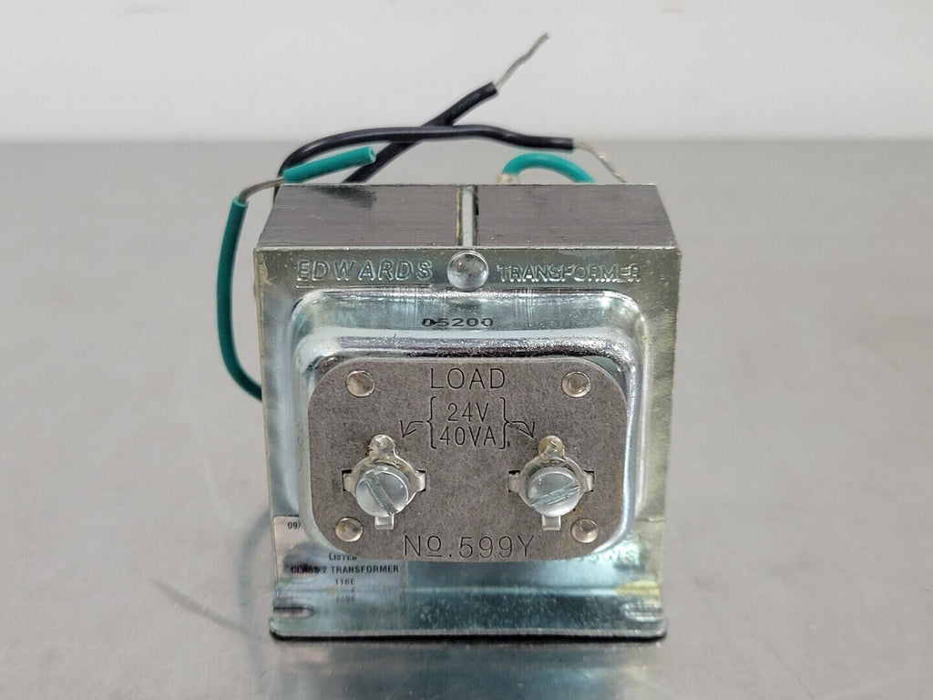 EDWARDS 40 VA Signaling Transformer 240 Pri. Voltage 24 Sec. Voltage 599Y