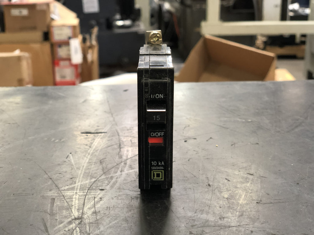 SQUARE D 15 Amp, 1 Pole, 120/240 Volts Circuit Breaker QOB115