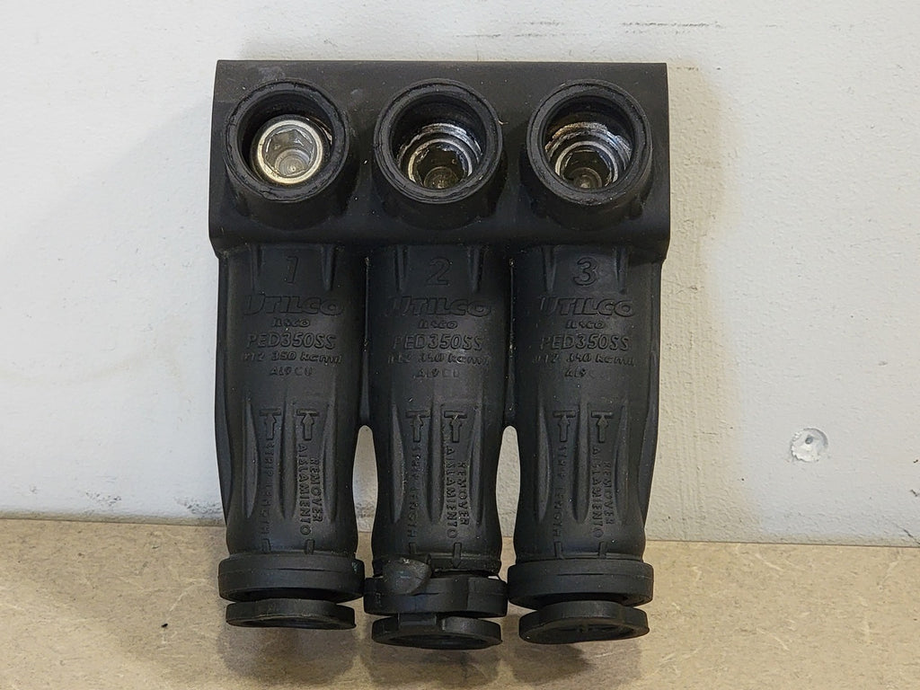 ILSCO UTILCO 350 kcmil Multi-Tap Connector 3 Port PED3-350SS