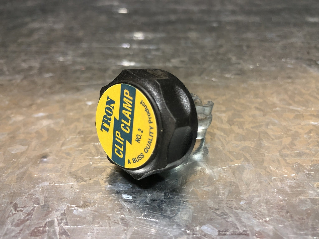 BUSSMANN No. 2 Bus Clip Clamp | Buss Fuse Puller / Fuse Clip Clamp | Phenolic Handle
