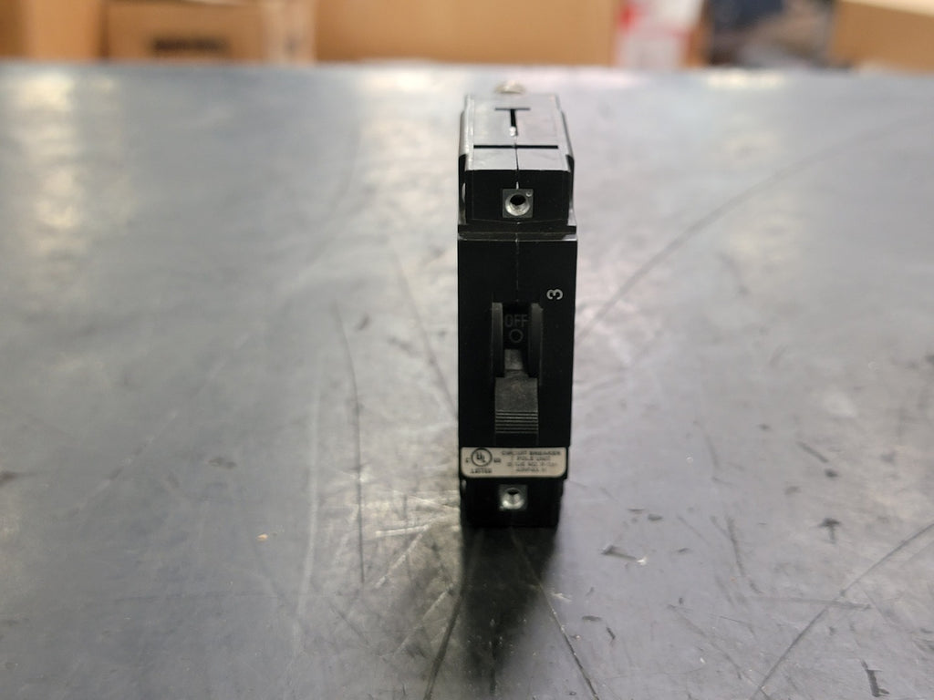 AIRPAX 3 Amp, 1 Pole, 80 volts Circuit Breaker LELK1-1REC4-30326-3