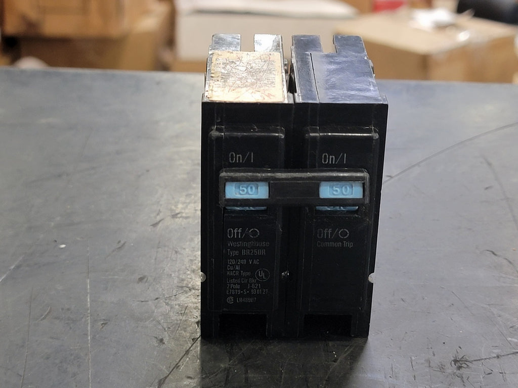 WESTINGHOUSE 50 Amp, 2 Pole, 120/240 volts Circuit Breaker BR250R