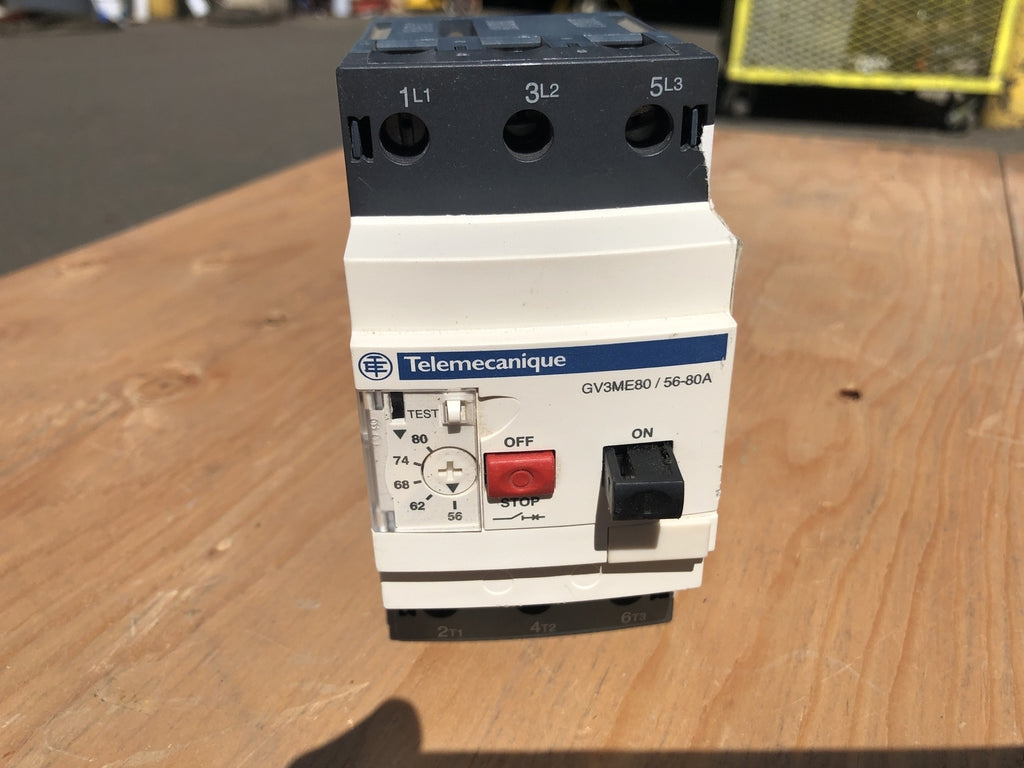 SCHNEIDER ELECTRIC 56-80 Amp, 3 Pole, 690 Volts Circuit Breaker GV3ME80