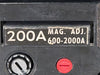 GENERAL ELECTRIC 200 Amp, 3 Pole, 600 Volts Circuit Breaker TJK626F000 w/ Trip unit