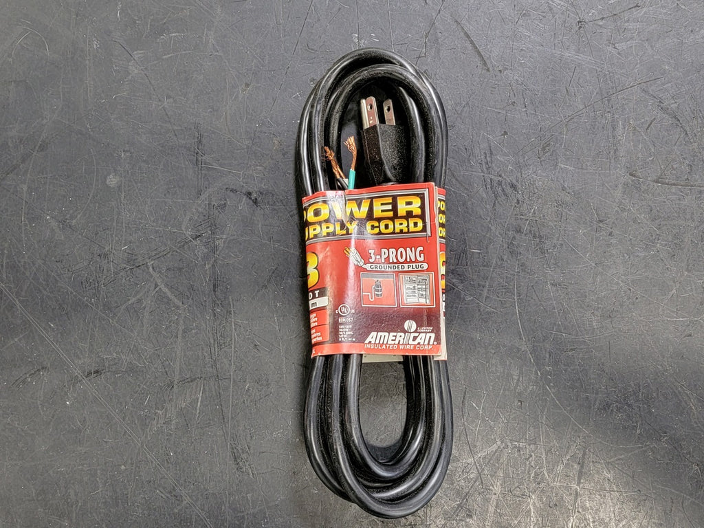 AMERICAN INSULATED WIRE 8 ft Power Supply Cord 13A 125V No. BX-3159