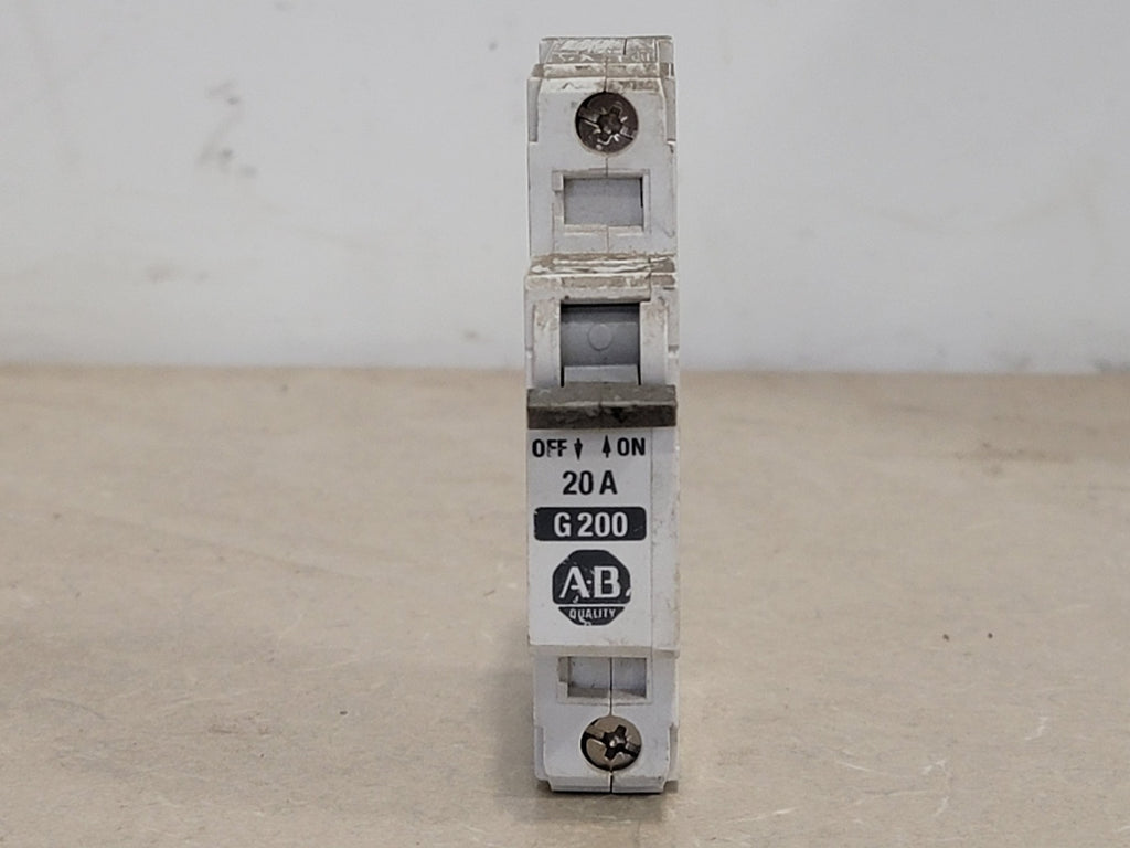 ALLEN-BRADLEY 20 Amp, 1 Pole, 277/480 volts Circuit Breaker 1492-CB1-G200 