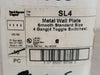 PASS & SEYMOUR 4 Gang Metal Wall Plate Toggle Switch SL4 (Box of 4)