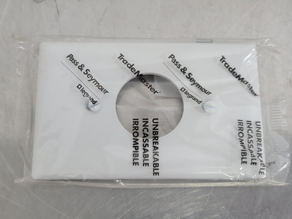 PASS & SEYMOUR Trademaster Wall Plate 1-Gang 1-Single TP7-W (Box of 22)