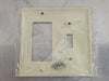 PASS & SEYMOUR 2 Gang Plastic Wall Plate 1 Toggle SP126-I (Box of 19)