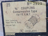 RACO 3/4" Compression Coupling 2923 (Box of 33)