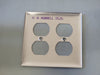HUBBELL 2-Gang 302/304SS Wall Plate S82 (Box of 10)
