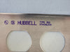 HUBBELL 2-Gang 302/304SS Wall Plate S82 (Box of 10)