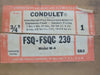 CROUSE-HINDS 30A Explosion Proof Interlocked Receptacle & Switch FSQ-FSQC-230